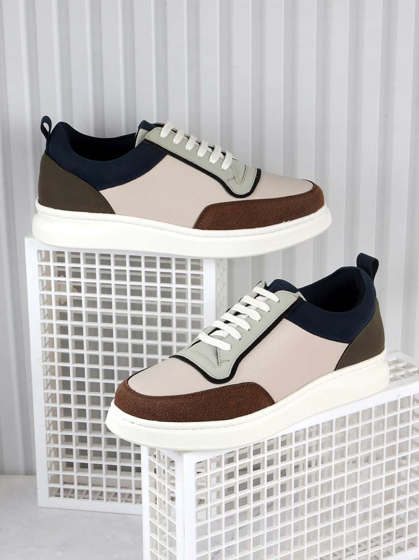 Buy Mochi Men Colourblocked Round Toe Casual Sneakers Casual Shoes for Men 30845183 Myntra