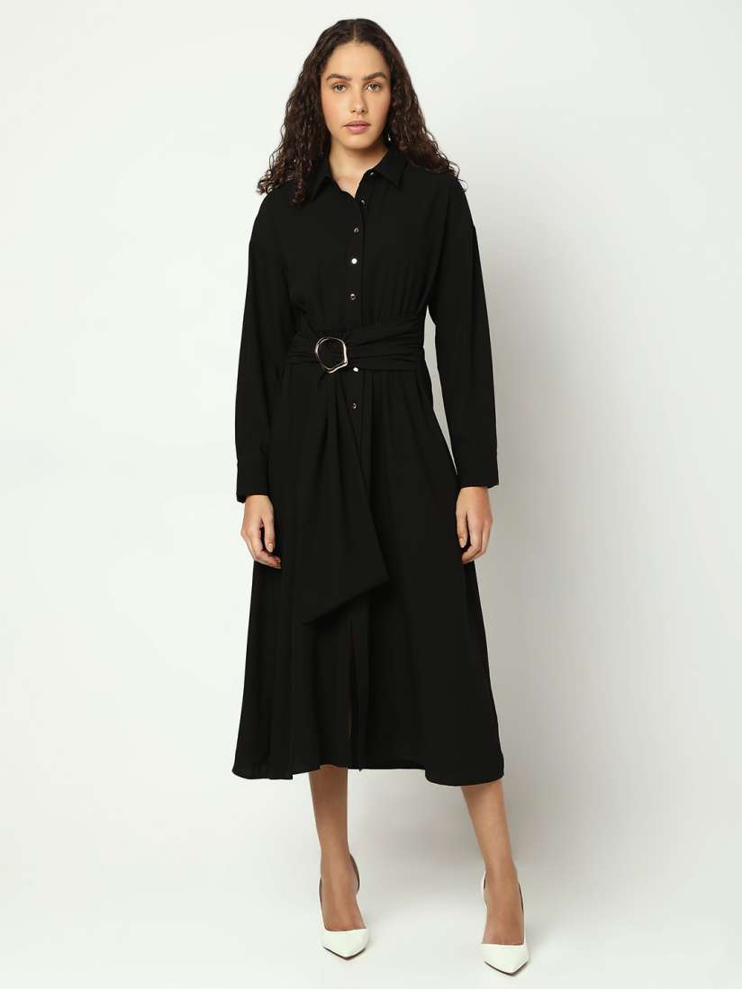 Buy Vero Moda Shirt Midi Dress Dresses for Women 30864608 Myntra