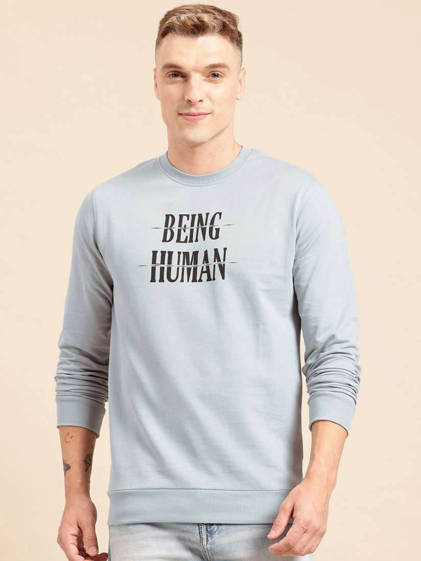 Buy Being Human Men Pure Cotton Sweatshirt Sweatshirts for Men 30877490 Myntra