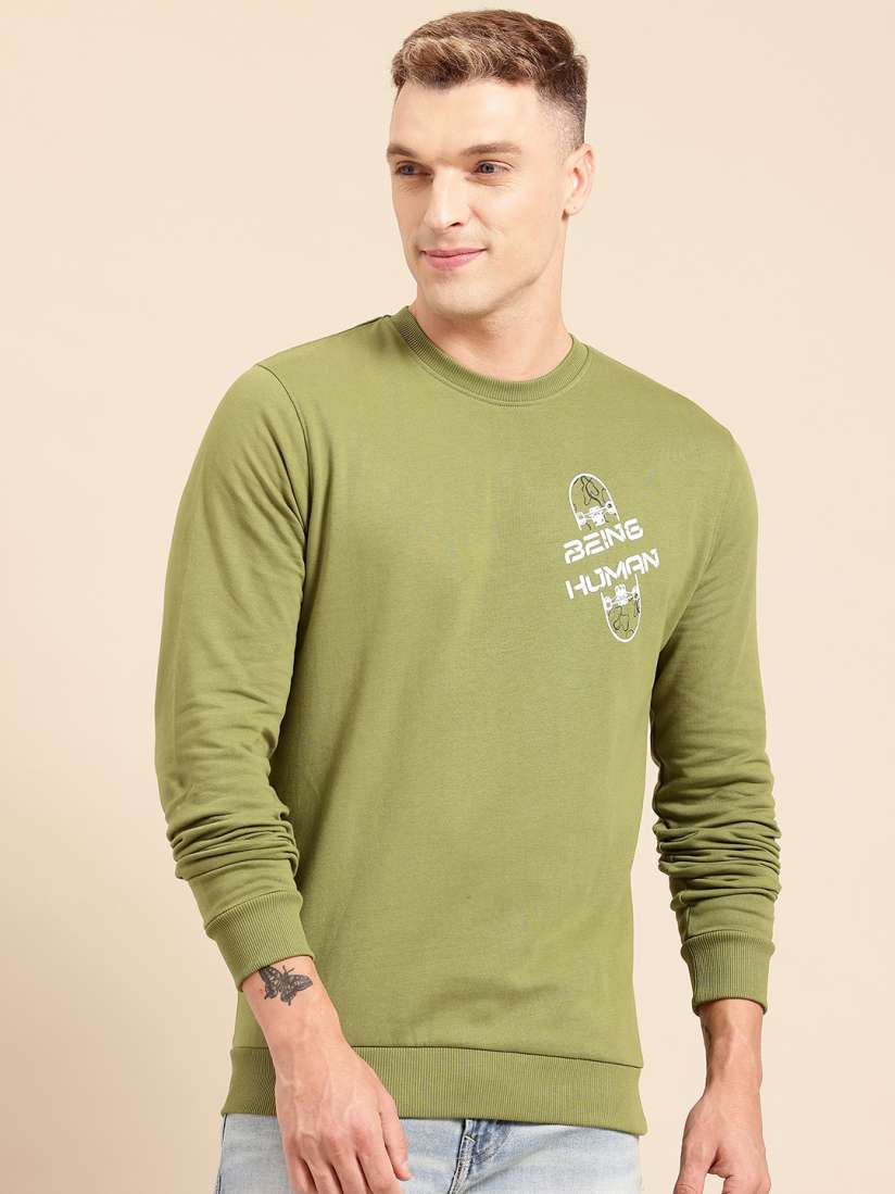 Buy Being Human Men Pure Cotton Sweatshirt Sweatshirts for Men 30877510 Myntra
