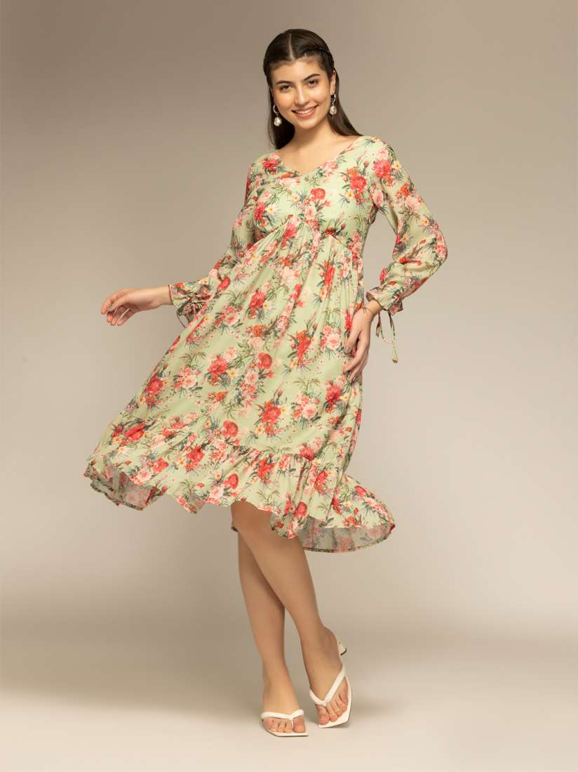 Fit and flare dress myntra sales