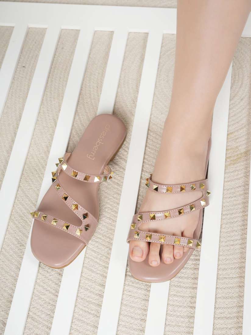 Dressberry open toe flats discount