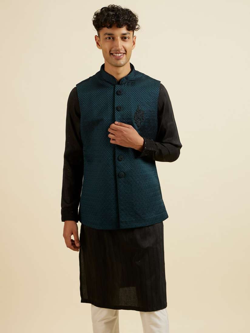 Buy Manyavar Men Embroidered Woven Nehru Jacket Nehru Jackets for Men 30910009 Myntra