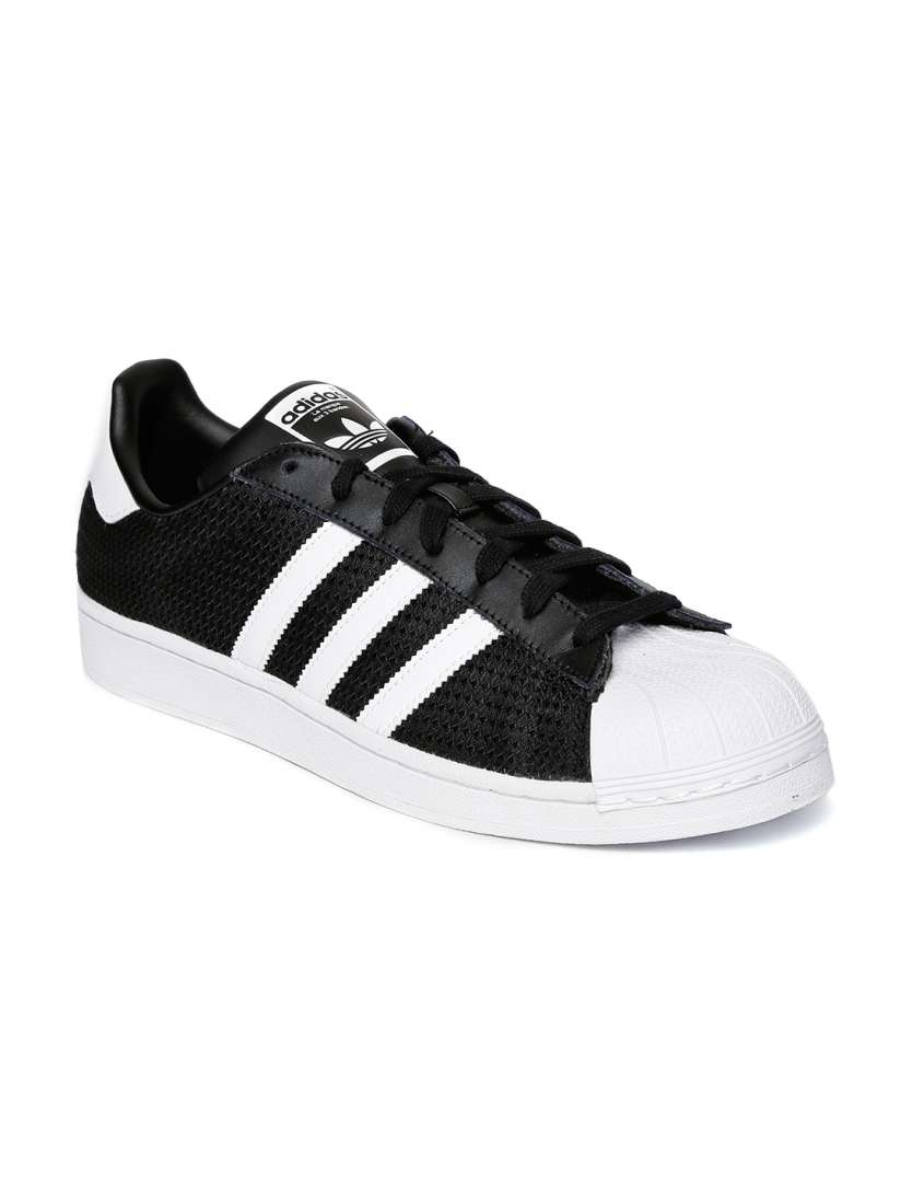 Buy Adidas Originals Men Black Superstar Woven Design Sneakers Casual Shoes for Men 3092519 Myntra