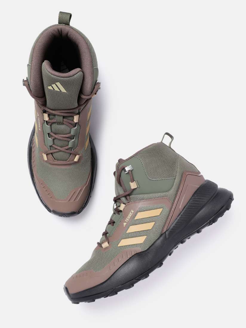Adidas men's iron trek leather leather trekking and hiking footwear shoes cheap