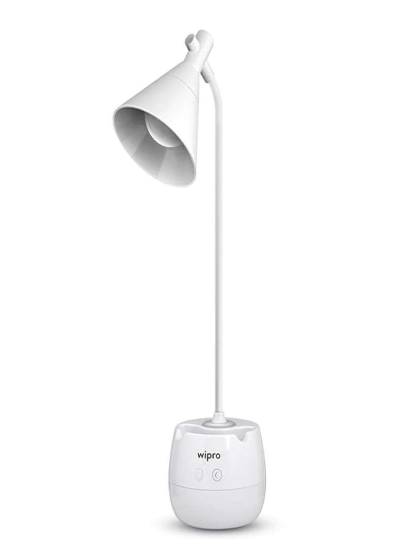Buy Wipro White Acrylic Industrial Bell Shaped Rechargeable Table Lamp Table Lamps for Unisex 30946060 Myntra