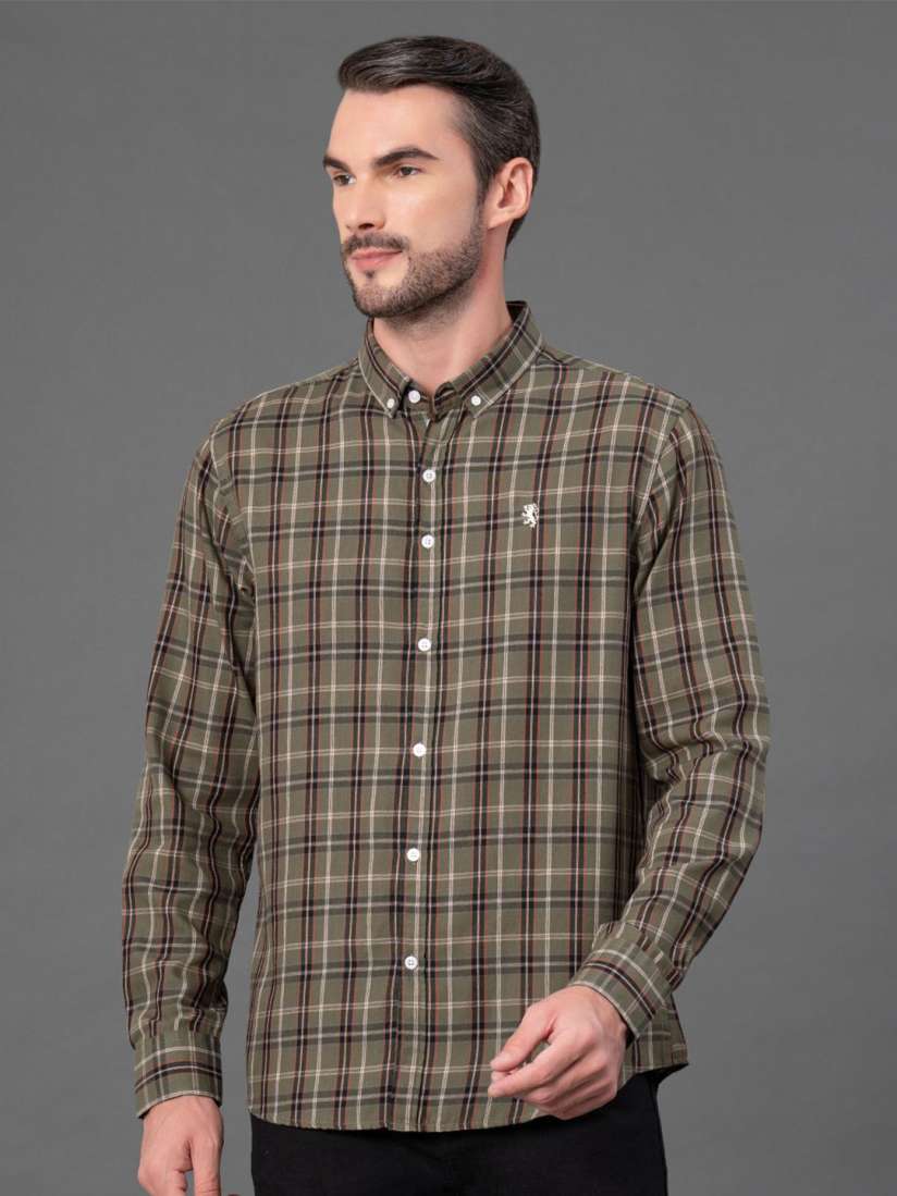 Buy Red Tape Men Checks Cotton Shirt Shirts for Men 30957533 Myntra