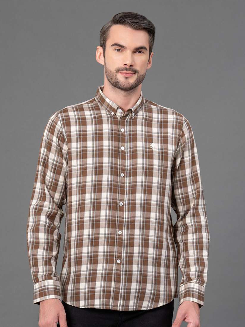 Buy Red Tape Men Checks Cotton Shirt Shirts for Men 30957536 Myntra