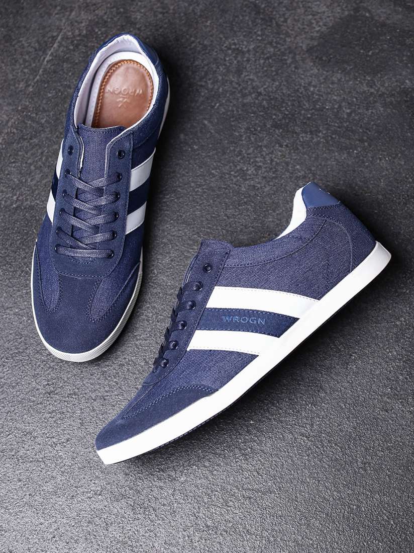 Buy WROGN Men Navy Blue Sneakers Casual Shoes for Men 3100277 Myntra