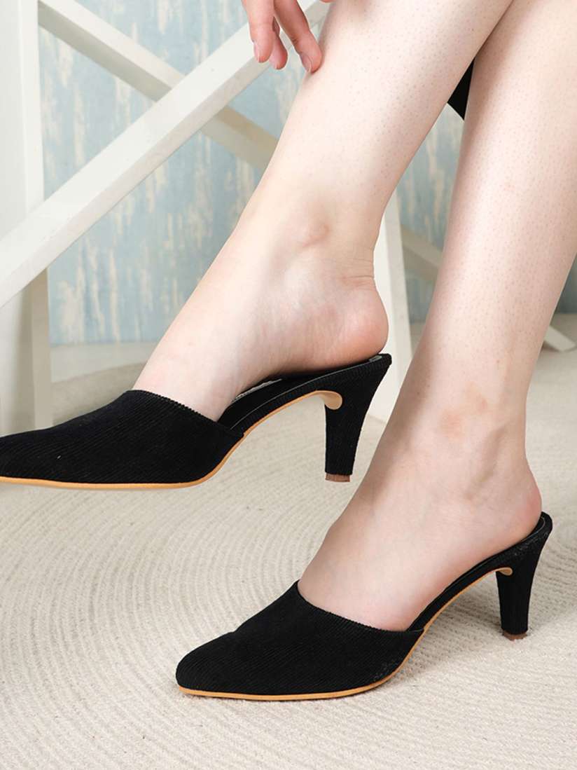 Buy The Roadster Lifestyle Co Women Kitten Heel Mules Heels for Women 31038069 Myntra