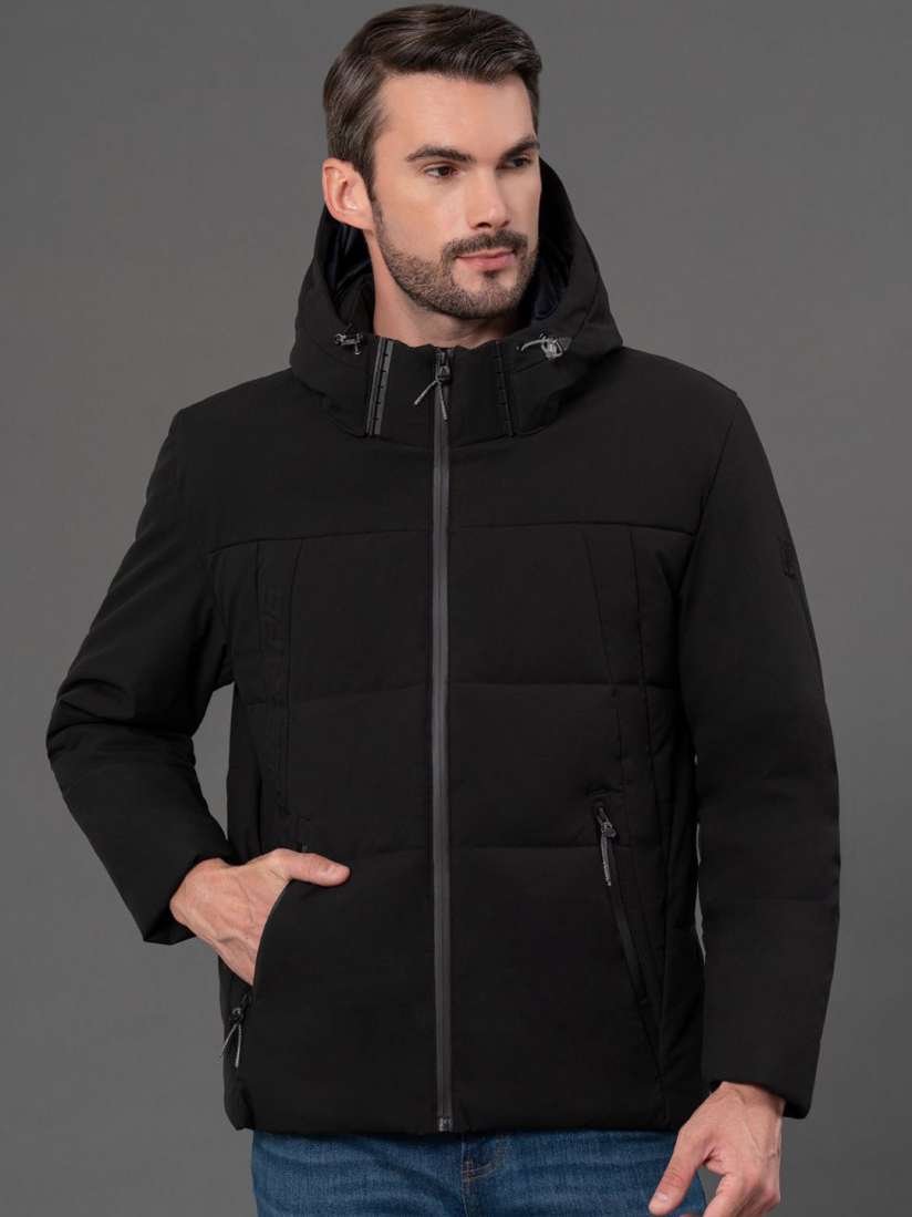 Buy Red Tape Men Solid Laminated Padded Jacket with Detachable Hood Jackets for Men 31068534 Myntra