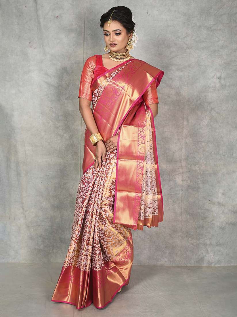Buy DrapeMall Woven Design Zari Kanjeevaram Saree Sarees for Women 31076574 Myntra