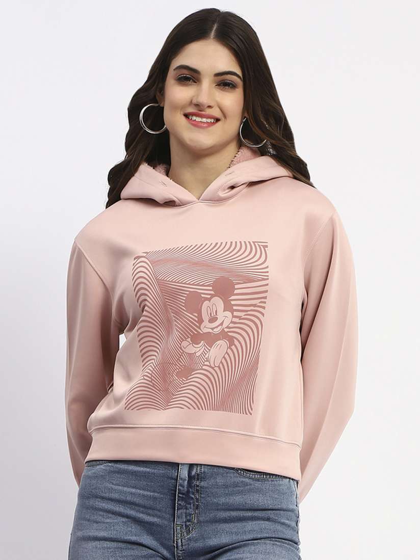 Buy Madame Women Graphic Printed Hood Cotton Pullover Sweatshirt Sweatshirts for Women 31079168 Myntra