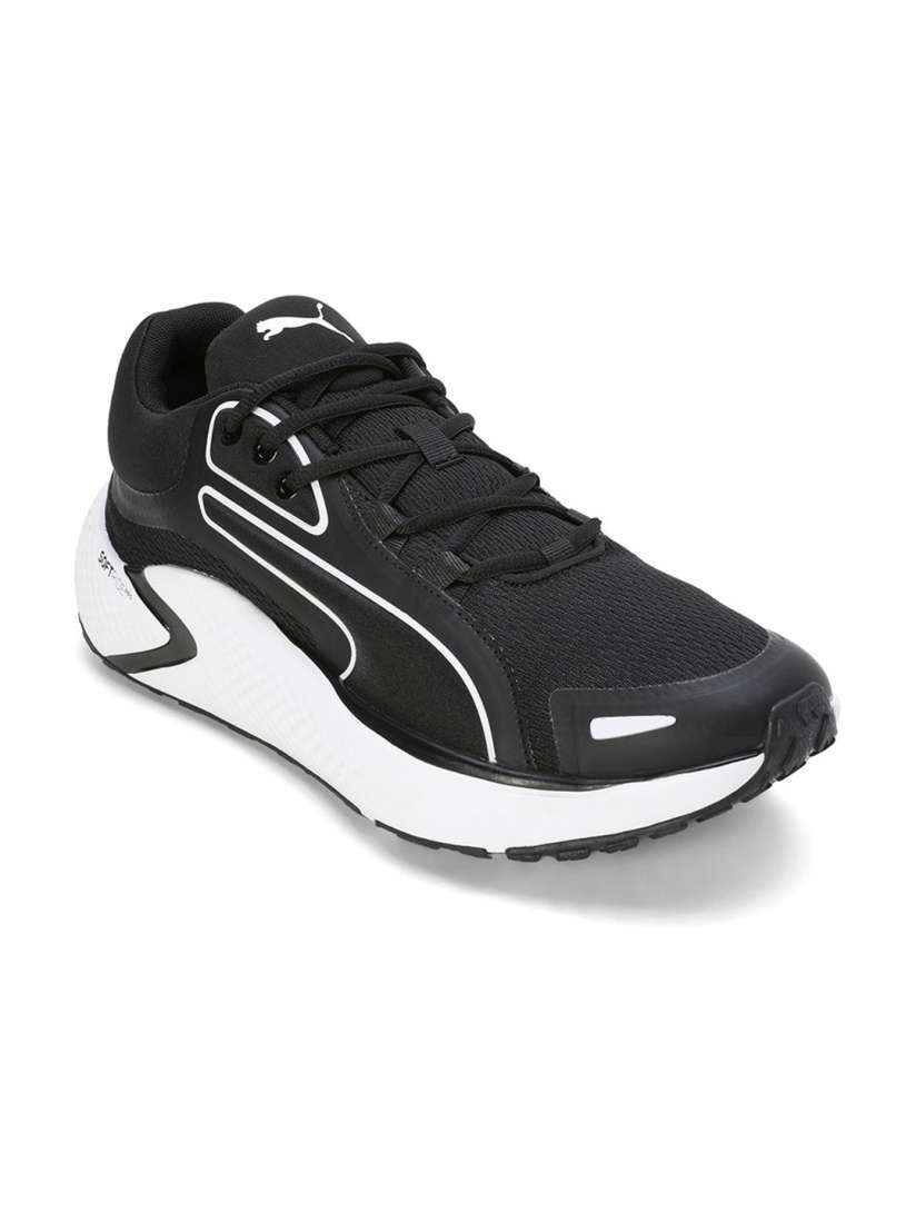 Puma black sports shoes shop