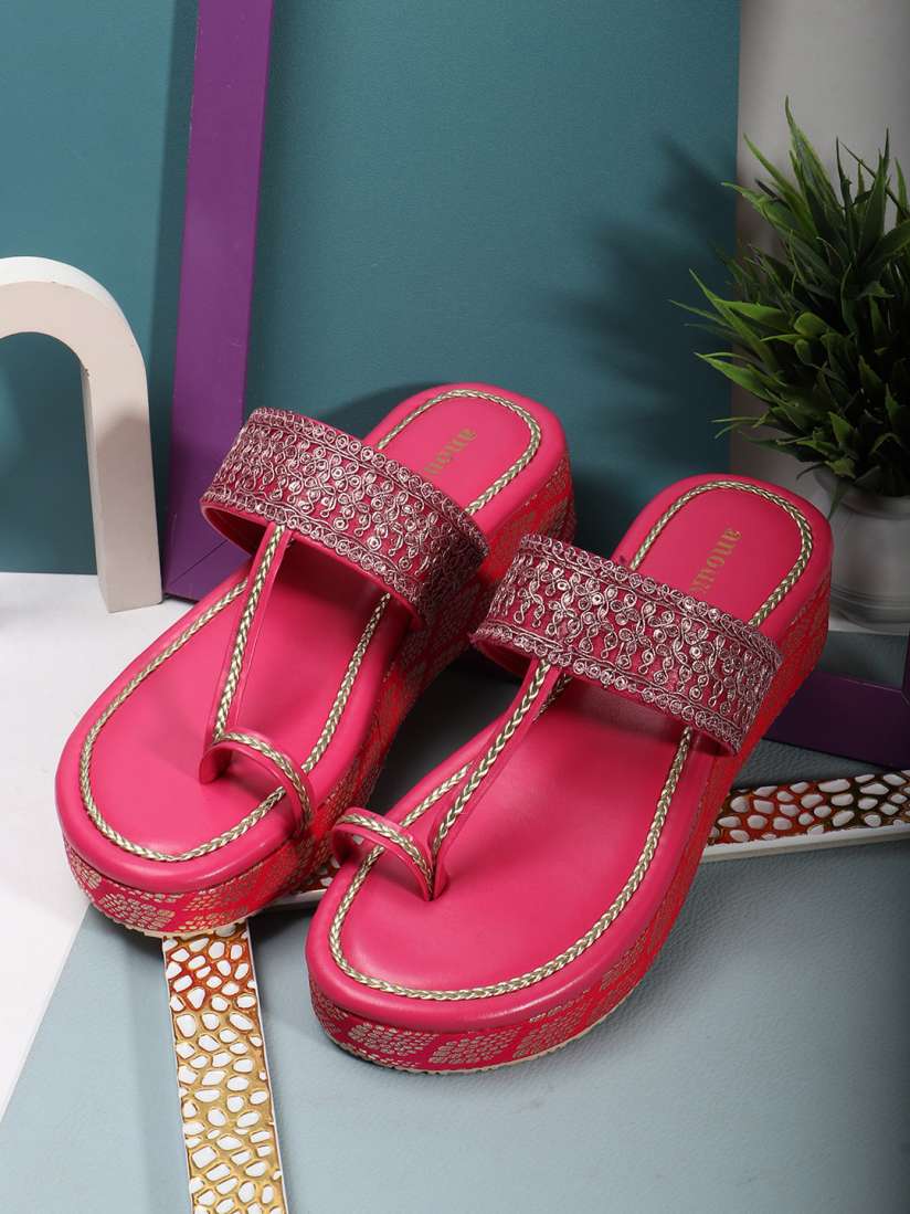 Buy Anouk Women Embellished Wedge Heels Sandals Heels for Women 31099980 Myntra