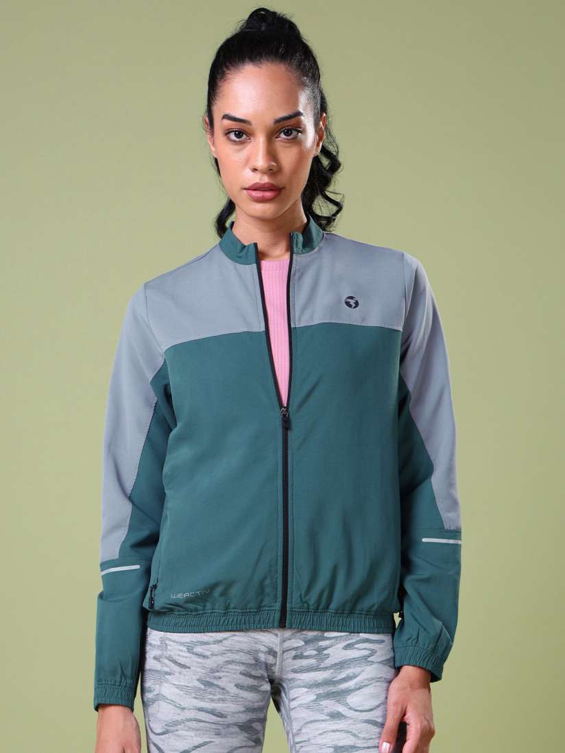 Teal sports jacket sale