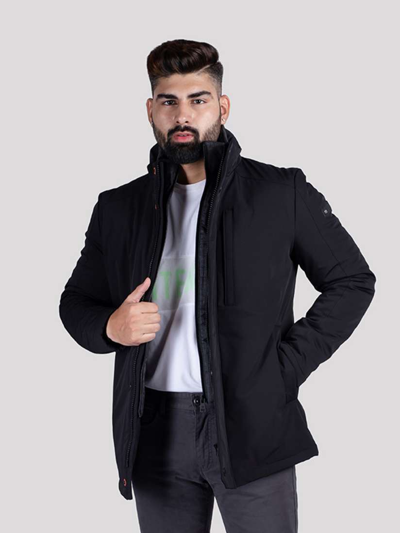 Black jacket myntra online