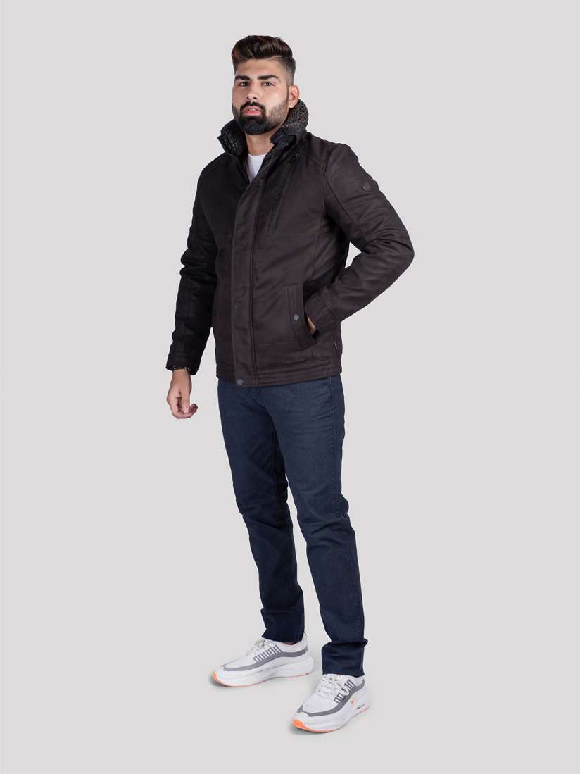 Buy HUE HIDE Men Colourblocked Longline Puffer Jacket Jackets for Men 31105940 Myntra