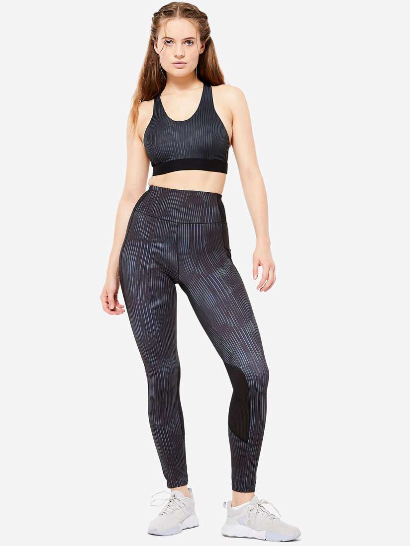 Buy Domyos By Decathlon Women Printed High Waist Ankle Length Gym Tights Tights for Women 31106713 Myntra