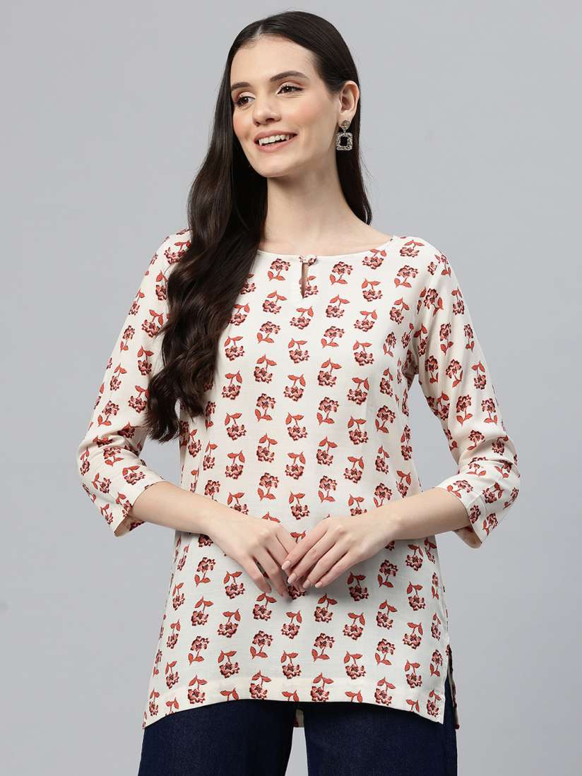 Buy One Femme Floral Printed Kurti Kurtis for Women 31123197 Myntra