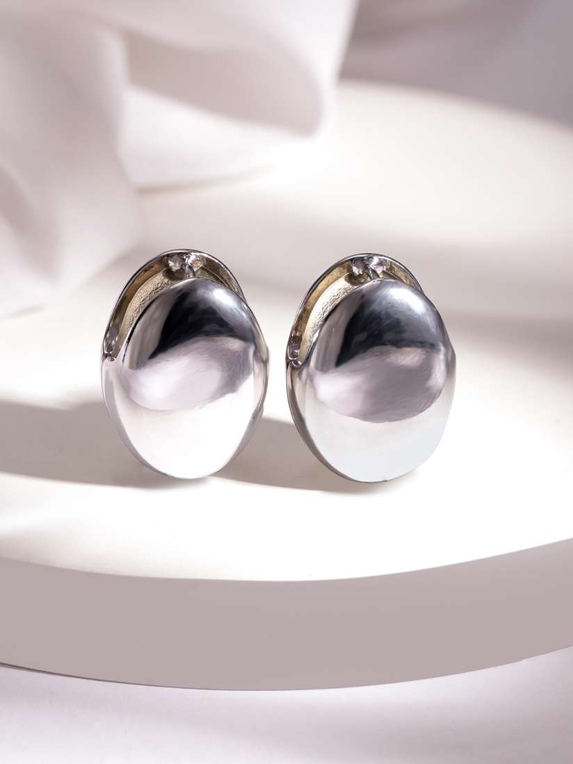 Silver plated stud earrings online