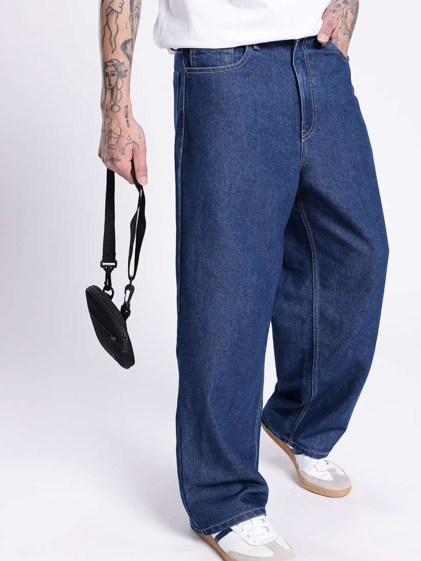 FASHIRU × SOMETHING baggy fit Jeans
