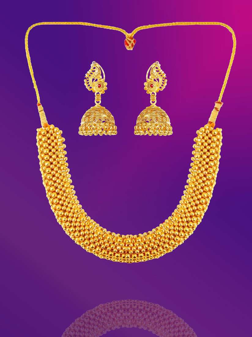 Buy Lila Gold Plated Jewellery Set Jewellery Set for Women 31234629 Myntra