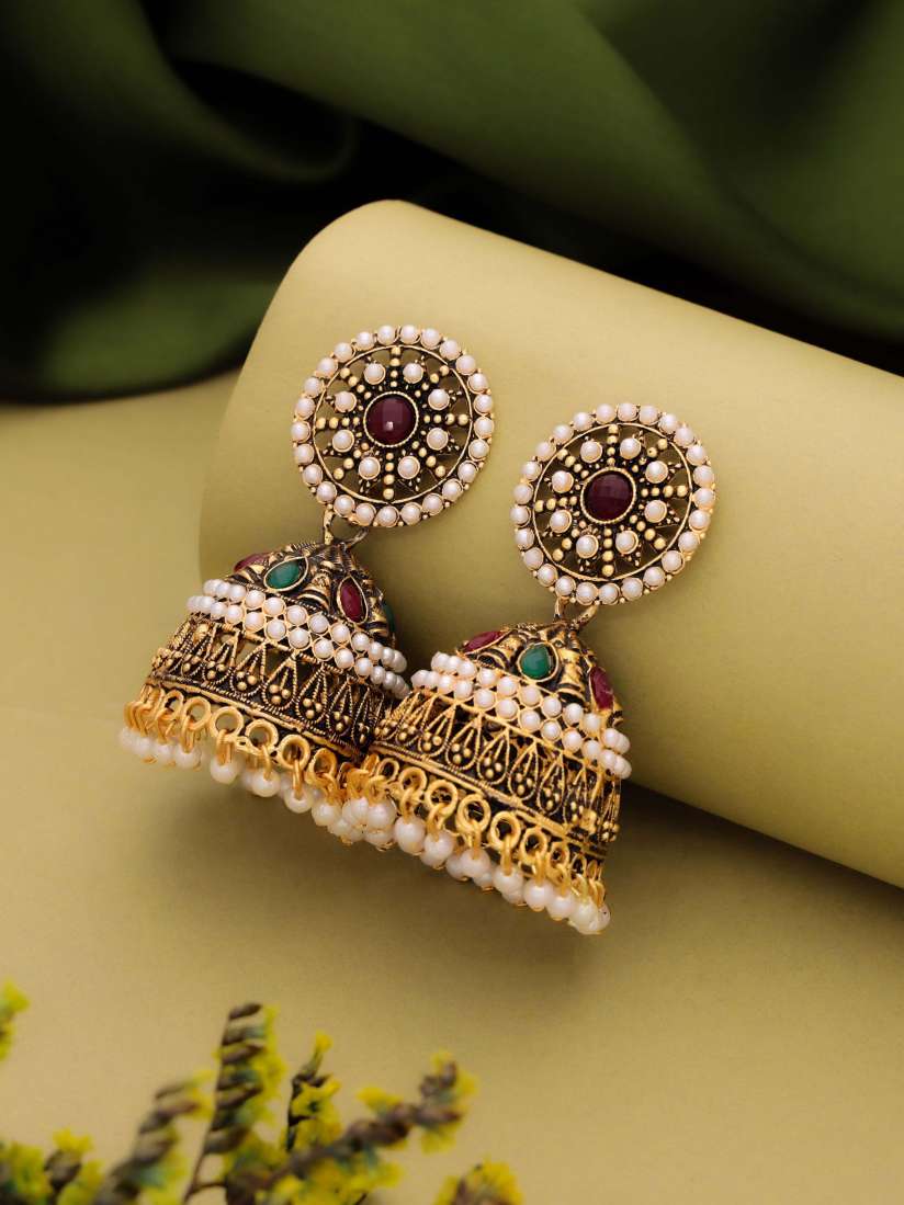 Buy VEDDA Classic Jhumkas Earrings Earrings for Women 31334565 Myntra