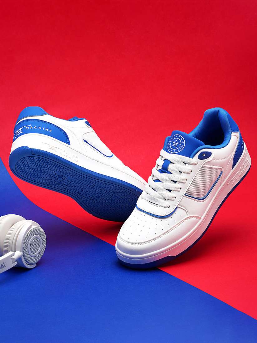 Flying machine white sneakers discount