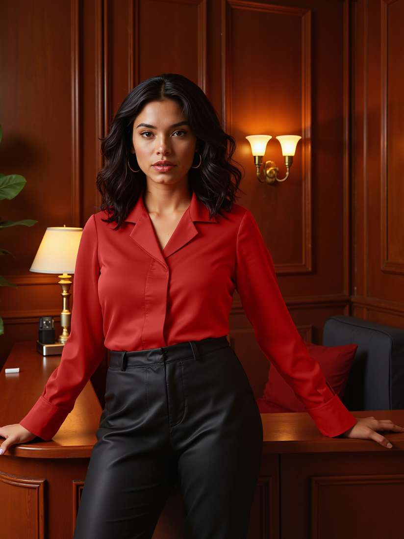Satin shirt h&m 2025