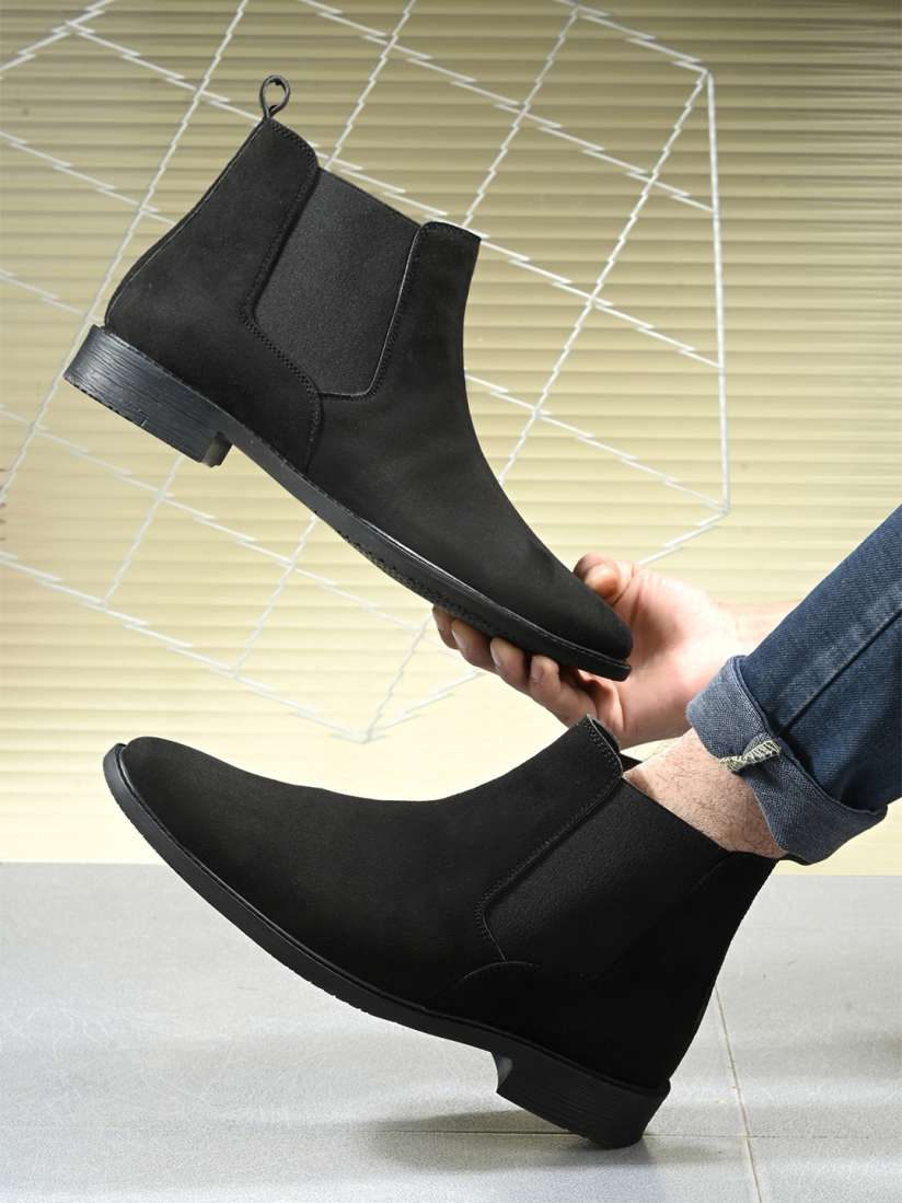 Buy The Roadster Lifestyle Co Men Blocked Heeled Chelsea Boots Boots for Men 31573124 Myntra