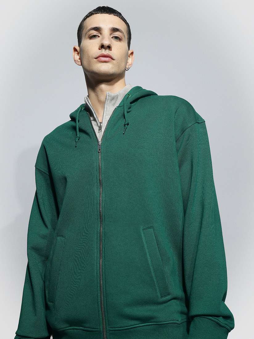 H&m Mens Zip Thru Hoodies H&M Men Relaxed-Fit Zip-Through Hoodie