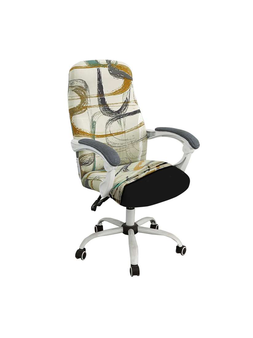 Buy HOKIPO Beige Brown Abstract Printed 140Gms Stretchable