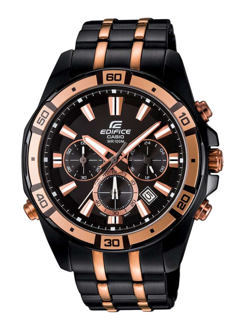 Buy Casio Edifice Men Black Copper Analogue Watches EX174 EFR 534BKG 1AVDF Watches for Men 338028 Myntra