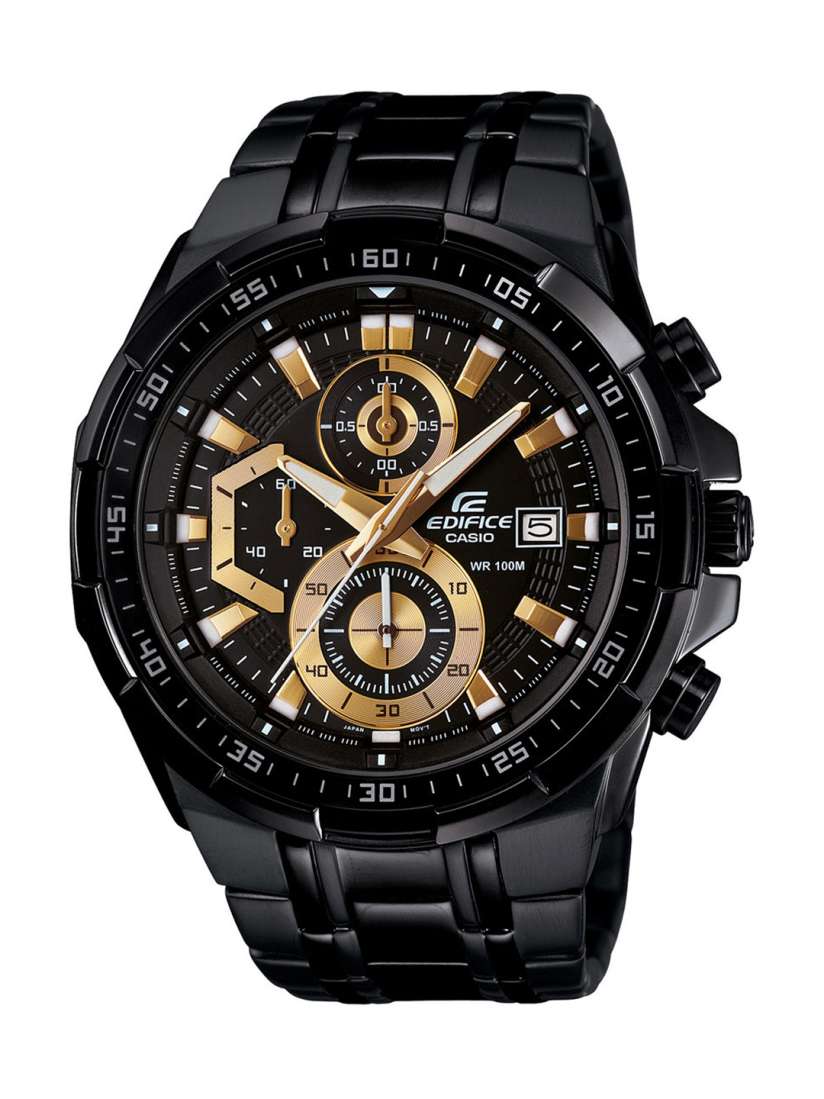 Buy CASIO Men EDifice EFR 539BK 1AVUDF Black Analog Dial Black Stainless Steel Band EX187 Watches for Men 338039 Myntra
