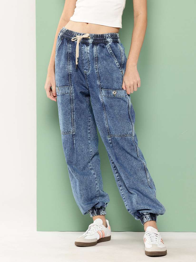 Buy Killer Women Smart Jogger Mid-Rise Light Fade Jeans - Jeans for Women  34029472 | Myntra