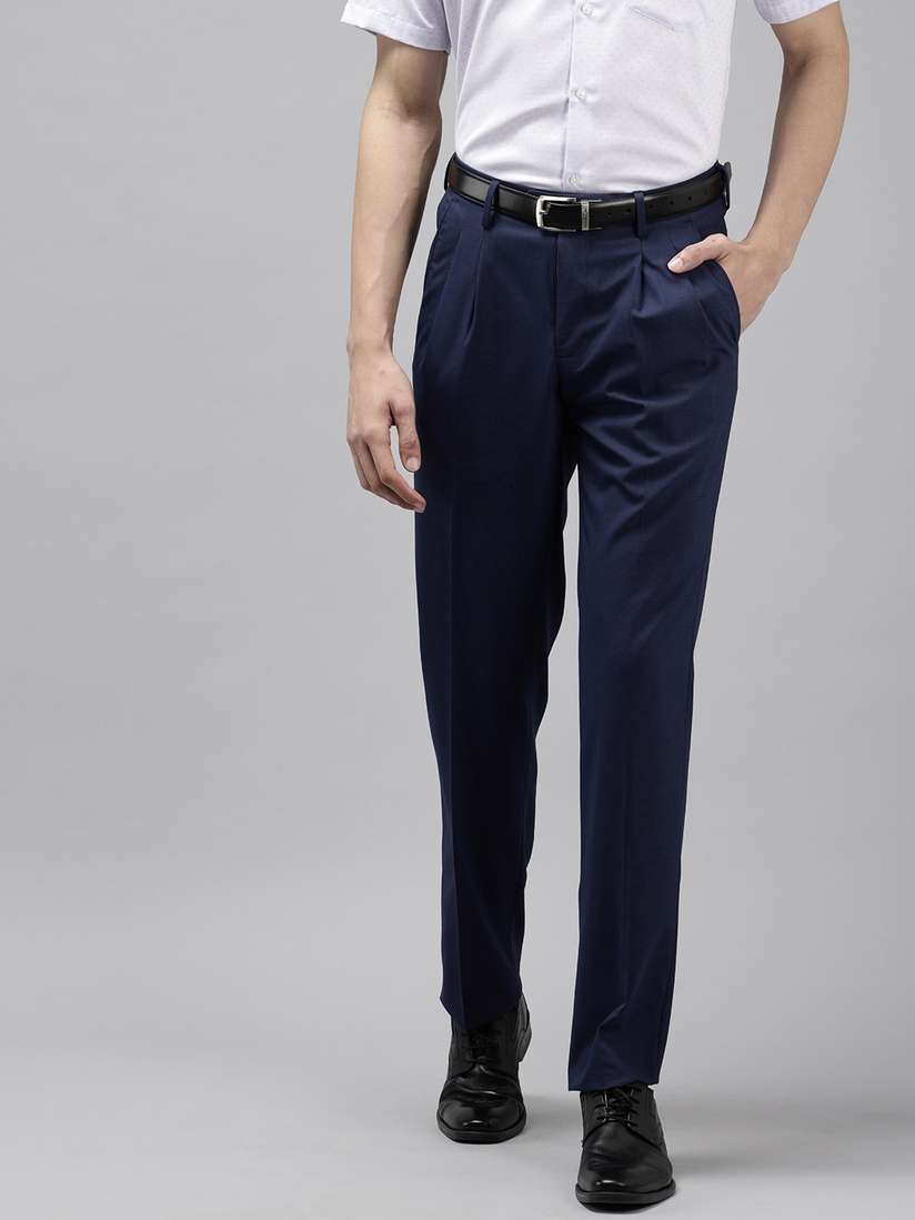 Buy Van Heusen Men Pleated Trousers Trousers for Men 35079558