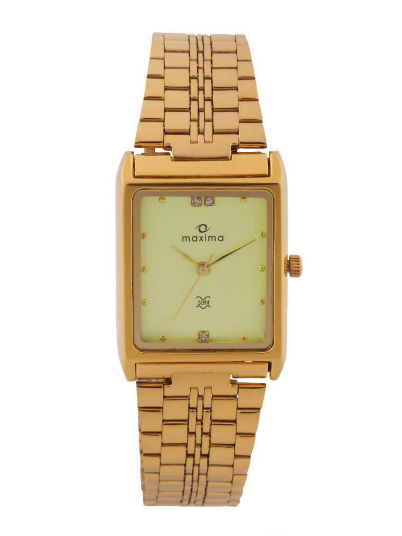 Buy maxima Men Gold Toned Dial Watch 06105CMGY Watches for Men 365194 Myntra