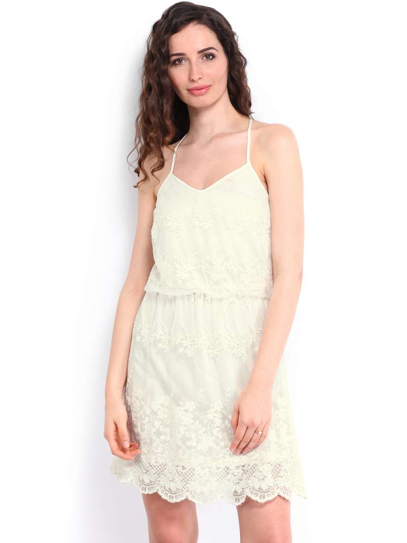 White blouson dress on sale