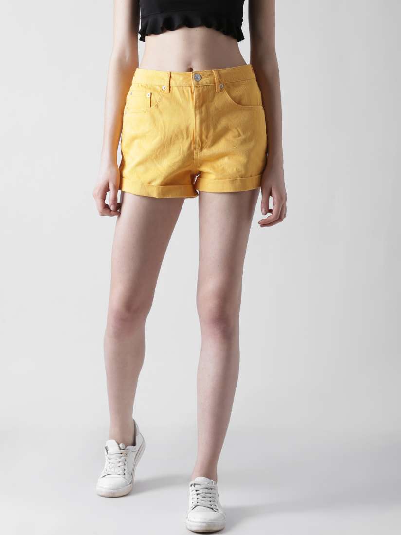 Forever 21 yellow shorts online