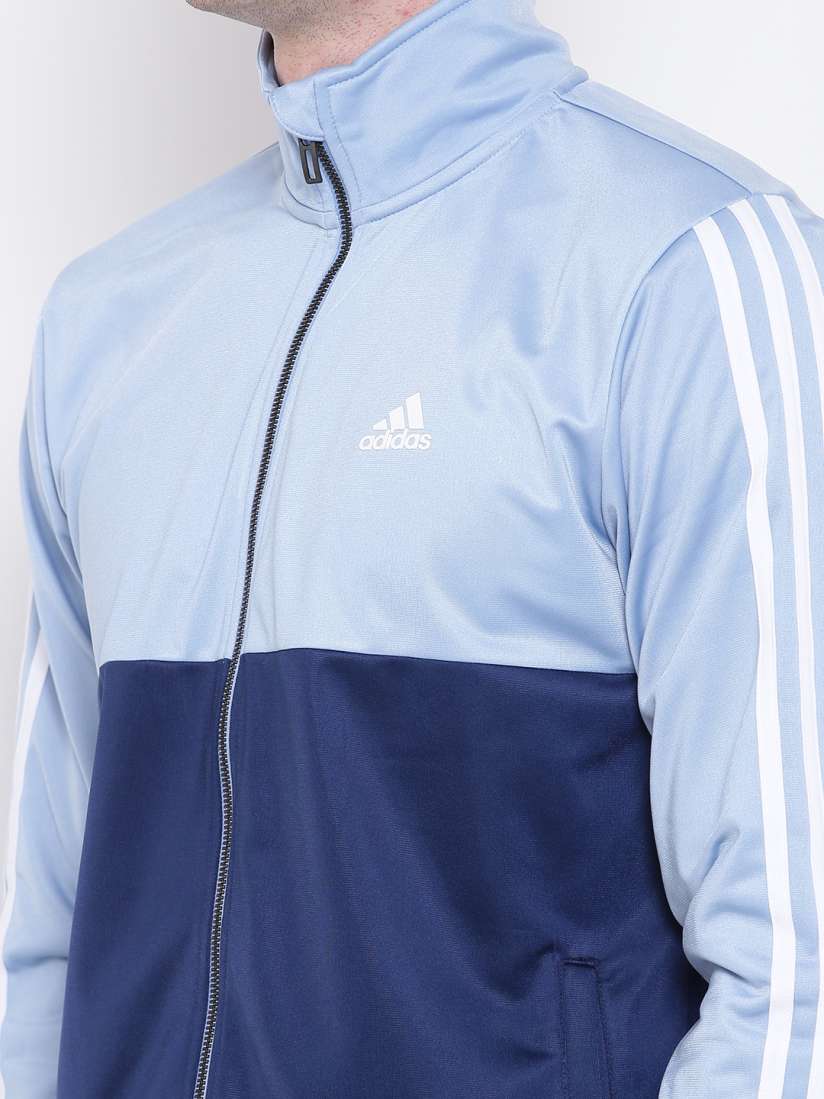 Buy ADIDAS Men Blue BACK2BAS 3 Striped Colourblocked Tracksuit Tracksuits for Men 3888662 Myntra