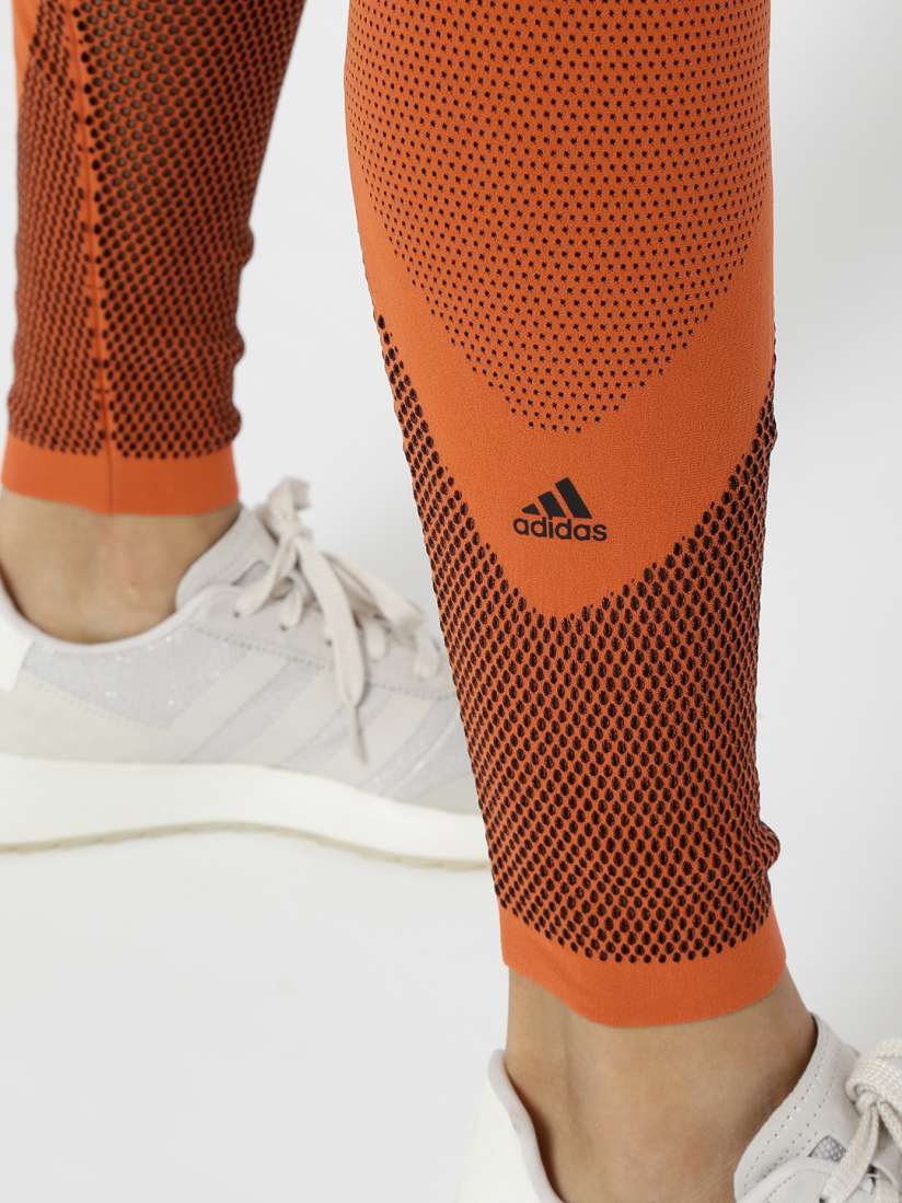 Buy ADIDAS Women Orange Warp Knit Tights Tights for Women 3888711 Myntra