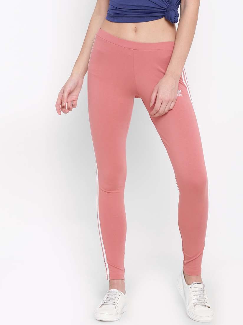Peach adidas leggings top