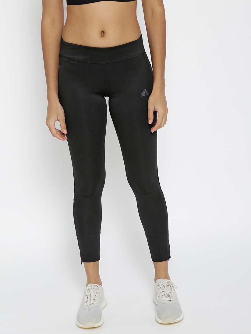 Buy ADIDAS Black Response Long Cropped Running Tights Tights for Women 3888737 Myntra