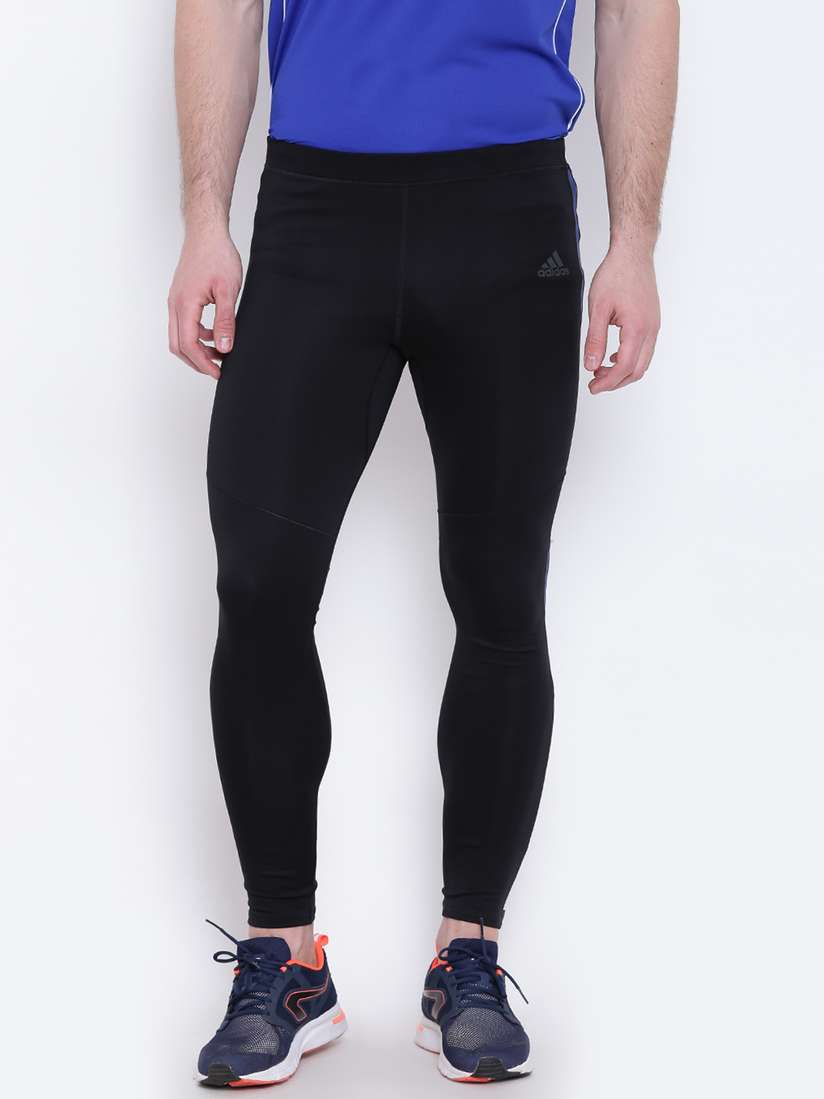 Adidas Men Adidas Upper Tights ADIDAS Men Black RS Running