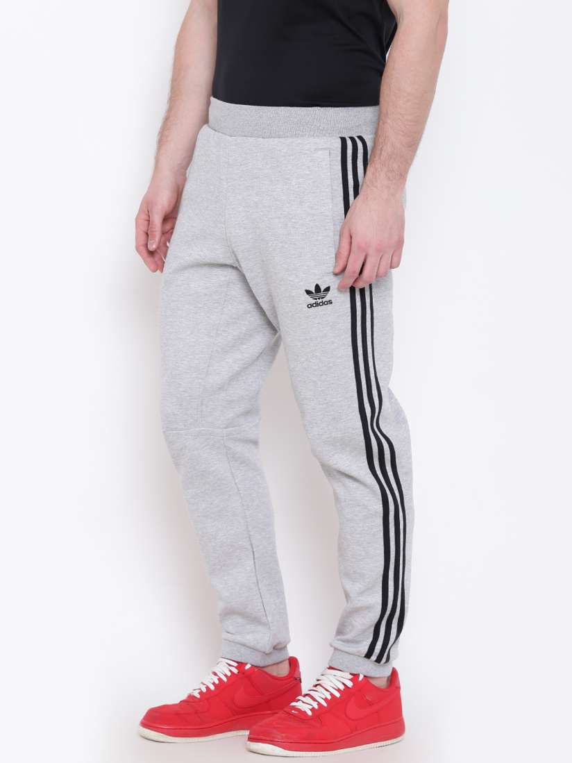 Buy Adidas Originals Men Grey Melange Curated Track Pants Track Pants for Men 3888764 Myntra
