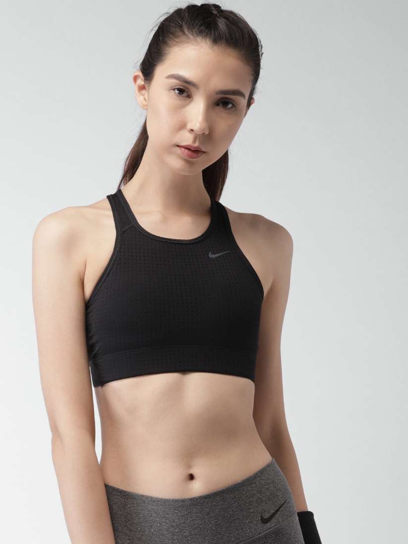Buy Nike Black Perforated AS NIKE CLASSIC CROSS BACK Sports Bra 903235 010 Bra for Women 4029222 Myntra
