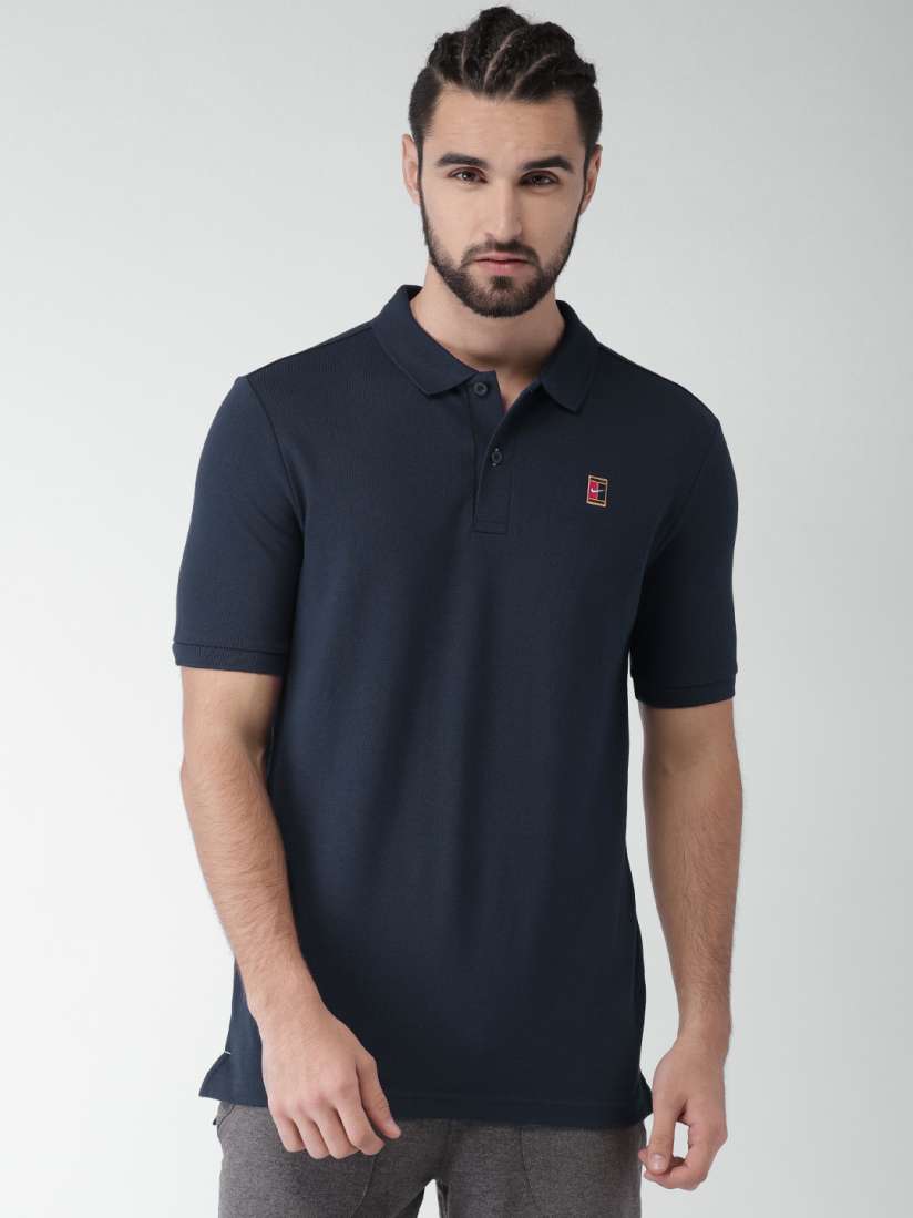 Buy Nike Blue Court Tennis Polo Pure Cotton T shirt Tshirts for Men 4029254 Myntra