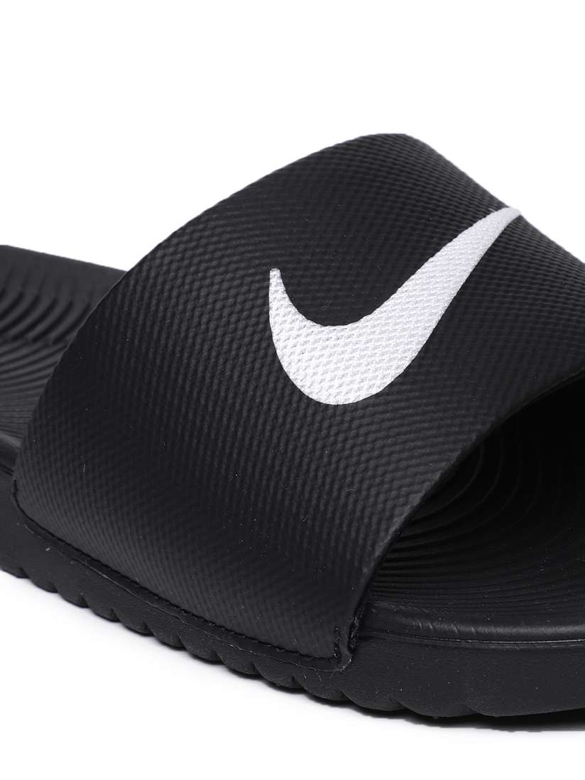 Buy Nike Boys Black Kawa Solid Sliders Flip Flops for Boys 4030132 Myntra