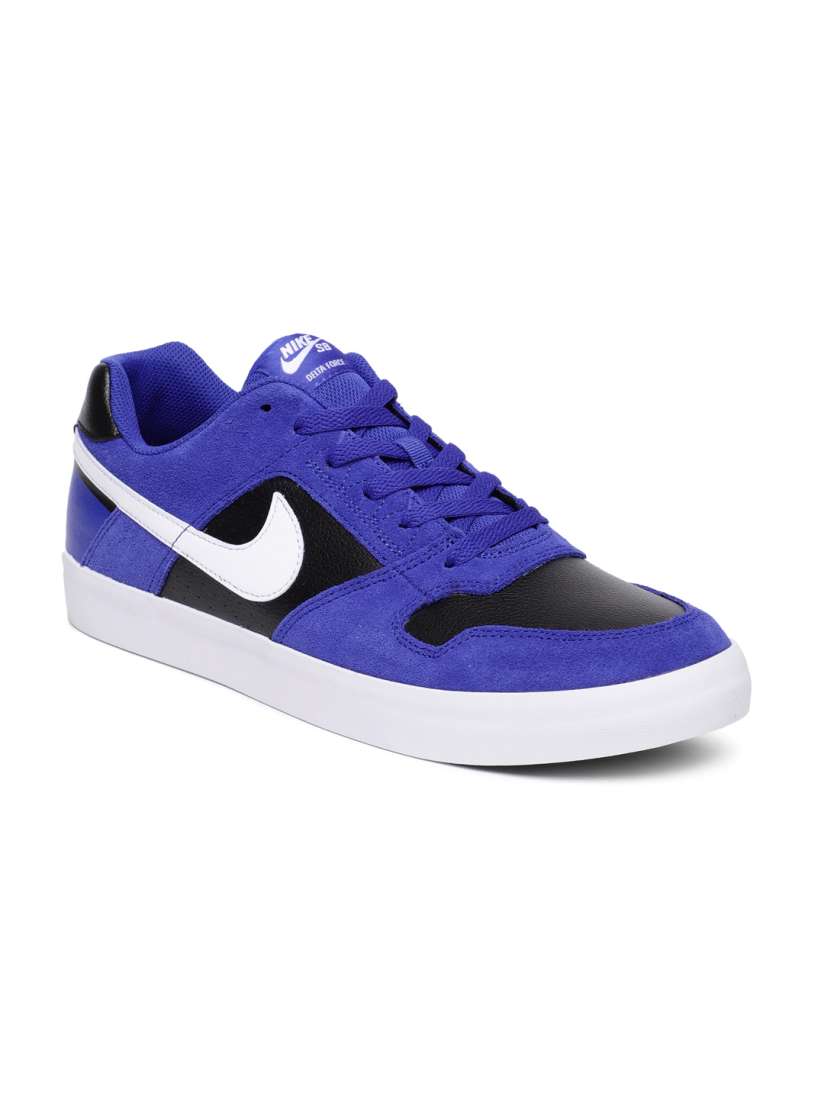 Buy Nike Men Blue Black SB Delta Force Vulc Leather Skateboarding Shoes Sports Shoes for Men 4030196 Myntra